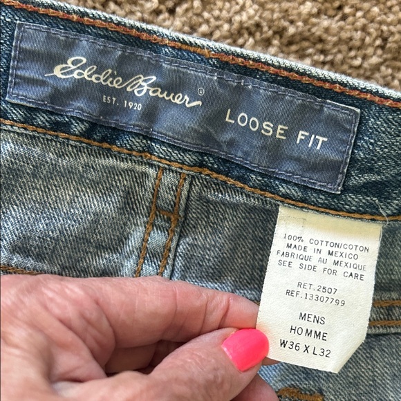 Eddie Bauer Men's Light Blue Straight Jeans - Picture 2 of 3